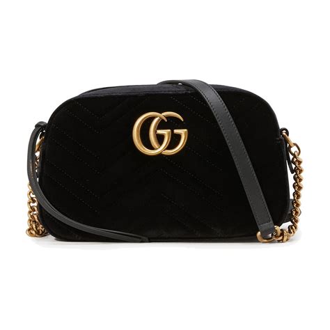 gucci black velvet camera bag|gucci marmont velvet mini bag.